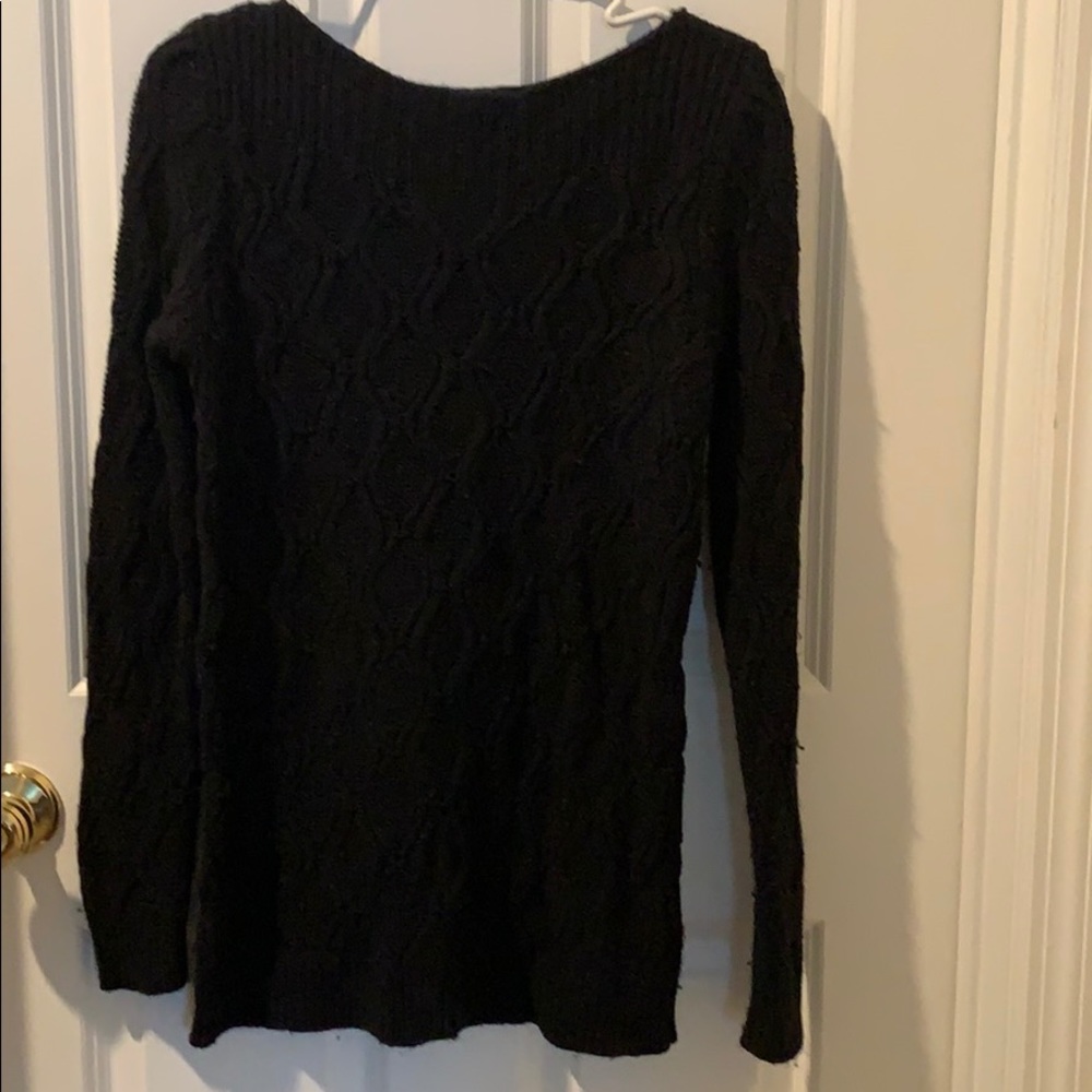 Loft black long sweater